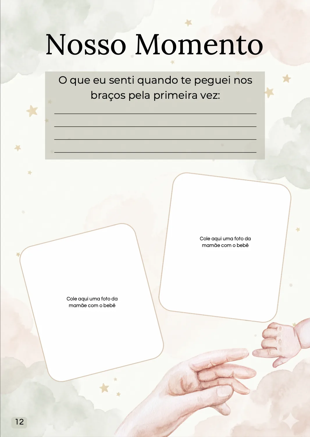 Página do Diário do Bebê